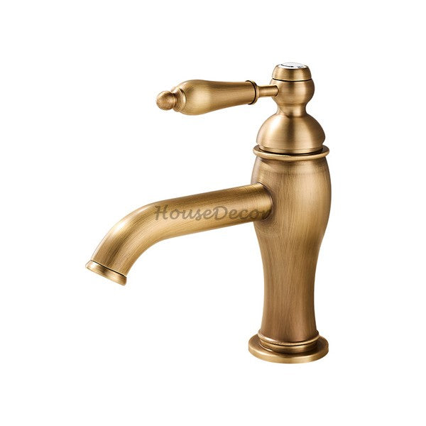 Antique Brass bath shower mixer tap single lever control main view