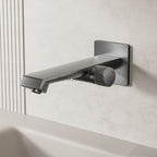 Modern bathroom basin mixer tap wall mounted design main view