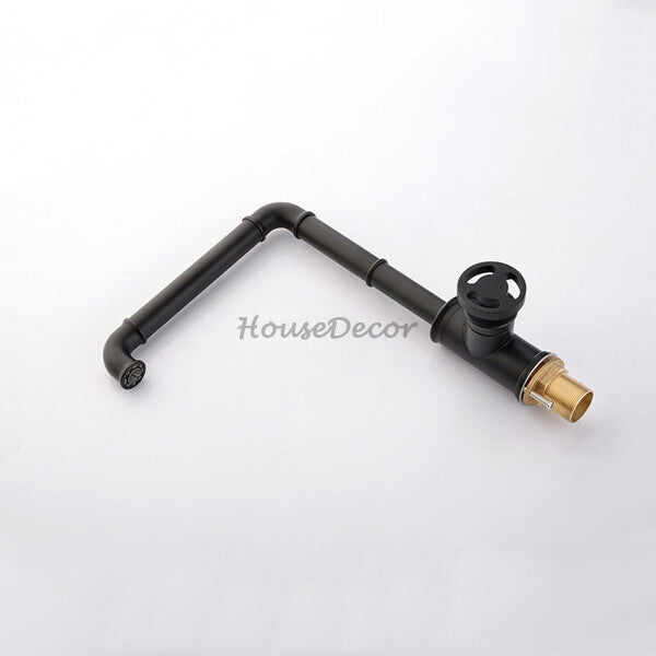 Modern Brass kitchen sink mixer tap swivel spout additional view
