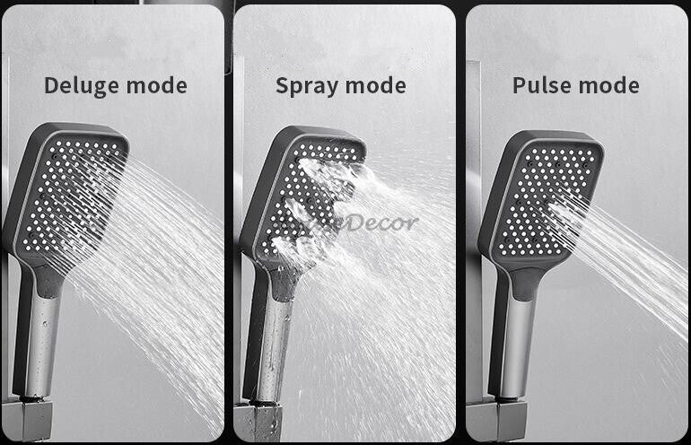 Modern bath shower mixer tap handheld shower set additional view