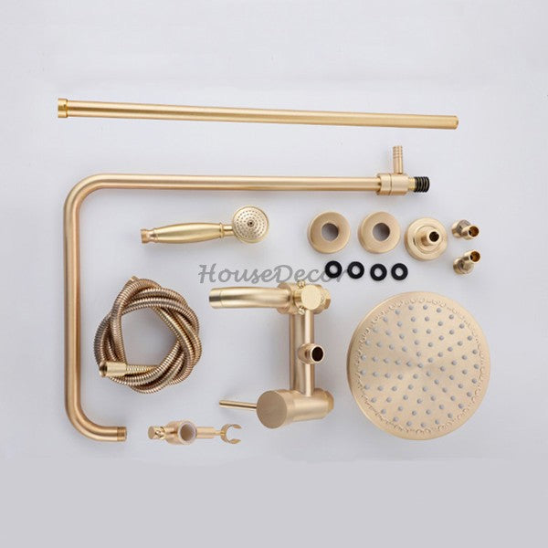 Modern Brass bath shower mixer tap wall mounted design additional view