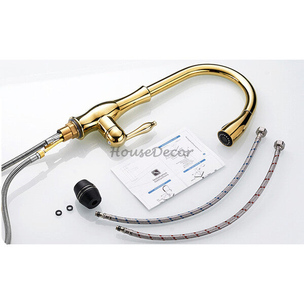 Modern kitchen sink mixer tap pull out spray additional view