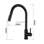 Modern kitchen sink mixer tap pull out spray additional view