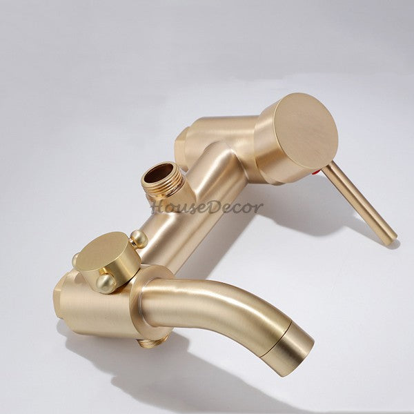 Modern Brass bath shower mixer tap wall mounted design additional view