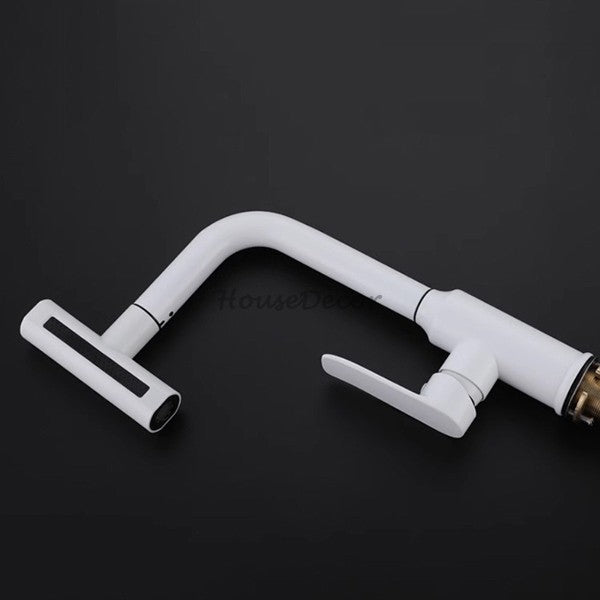 Modern kitchen sink mixer tap swivel spout additional view