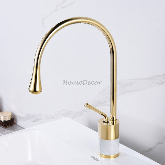 Modern bath shower mixer tap swivel spout detail view