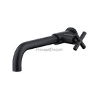 Black bath shower mixer tap wall mounted design main view