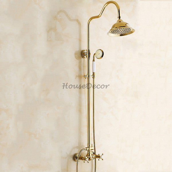 Polished Brass bath shower mixer tap detailed product view detail view