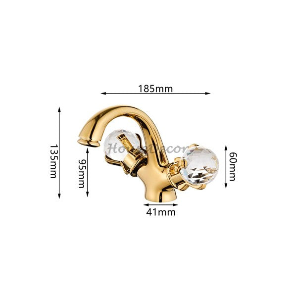 Gold Brass bath shower mixer tap detailed product view additional view