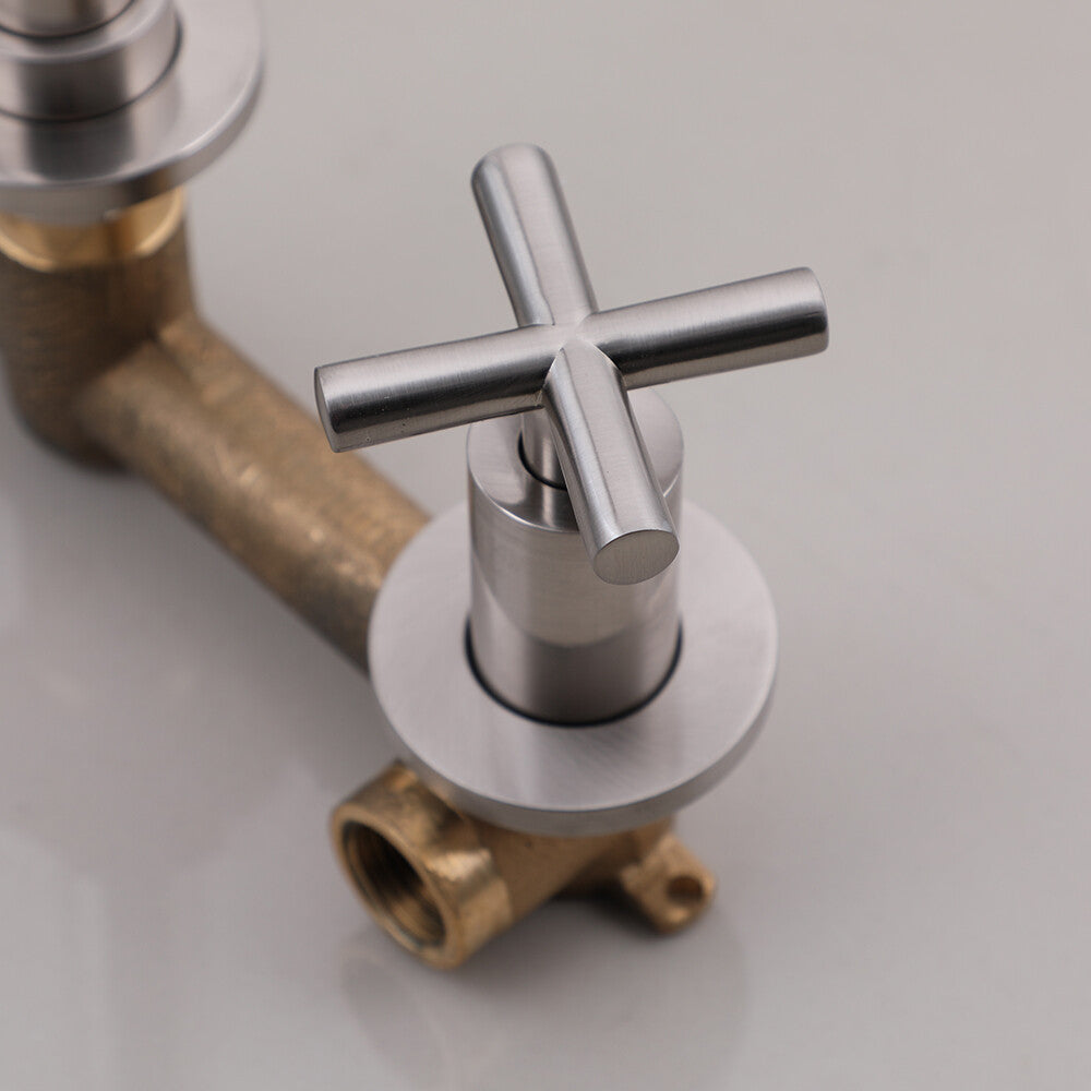 Brass bath shower mixer tap wall mounted design additional view