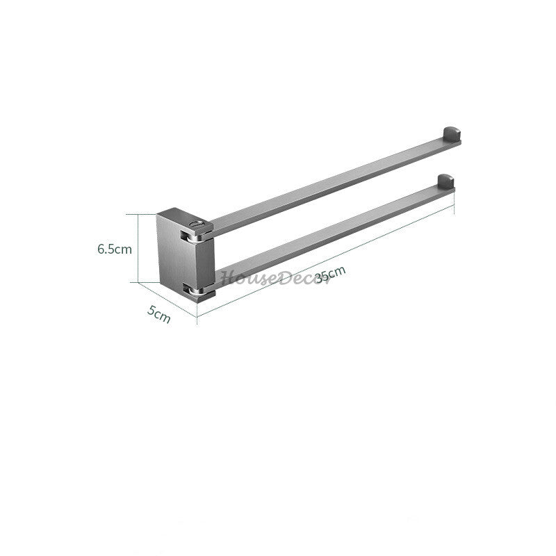 Modern Brass towel rack detailed product view detail view