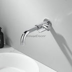 Modern bathroom basin mixer tap wall mounted design additional view