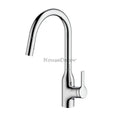 Chrome bath shower mixer tap pull out spray main view