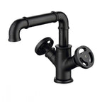 Modern bath shower mixer tap dual handle control main view