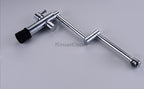Chrome kitchen sink mixer tap swivel spout additional view