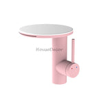 Modern bath shower mixer tap waterfall spout main view