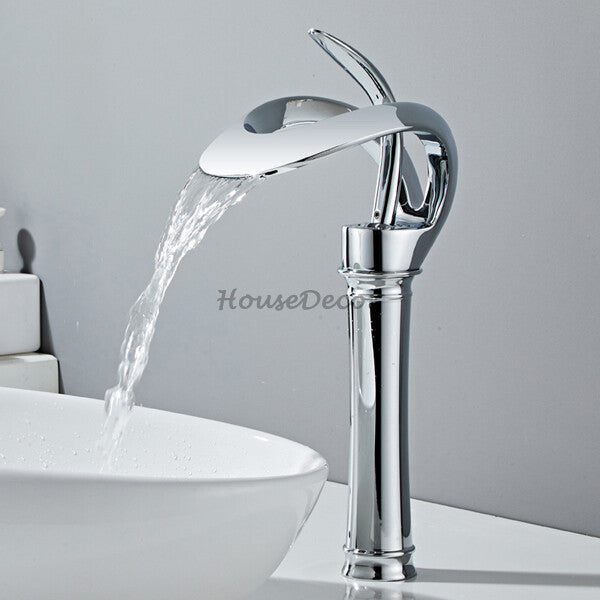 Modern bath shower mixer tap waterfall spout additional view