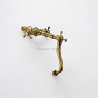 Modern bath shower mixer tap swivel spout detail view