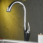 Modern kitchen sink mixer tap pull out spray main view