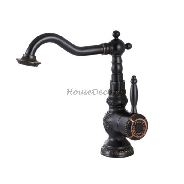 Black Brass bath shower mixer tap swivel spout main view