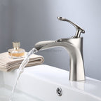 Modern bath shower mixer tap waterfall spout additional view