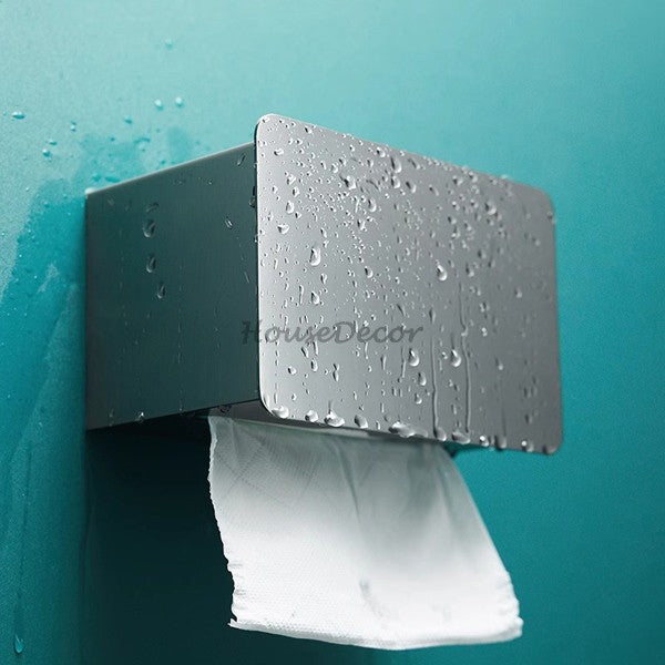 Modern Stainless Steel toilet paper holder detailed product view additional view