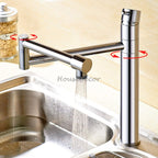 Modern Brass kitchen sink mixer tap single lever control additional view