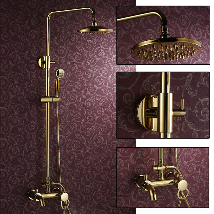 Polished Brass bath shower mixer tap detailed product view main view