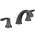 Modern bath shower mixer tap dual handle control additional view