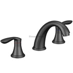 Modern bath shower mixer tap dual handle control additional view