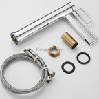 Chrome bath shower mixer tap single lever control additional view