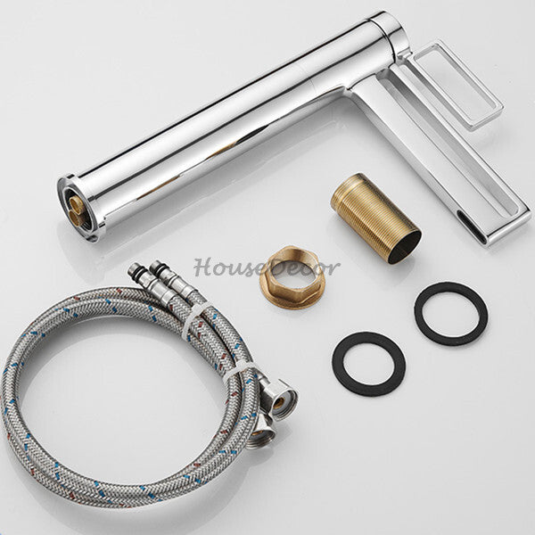 Chrome bath shower mixer tap single lever control additional view
