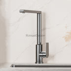Modern kitchen sink mixer tap swivel spout additional view