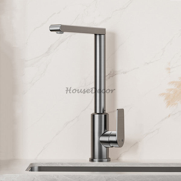 Modern kitchen sink mixer tap swivel spout additional view