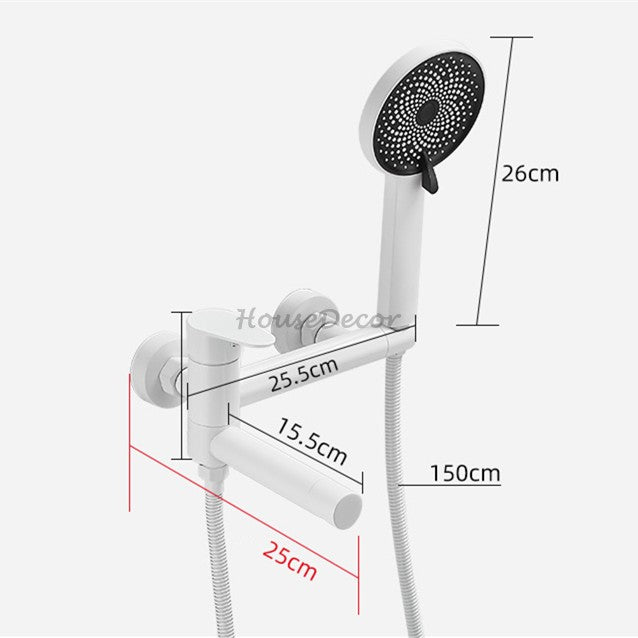 Modern bath shower mixer tap swivel spout additional view