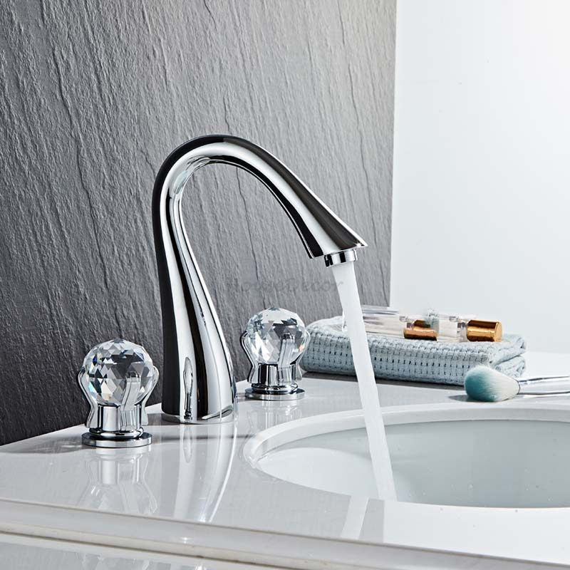 Modern bath shower mixer tap 3 hole installation additional view