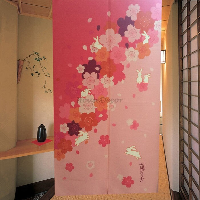Modern Fabric doorway curtain room divider design main view