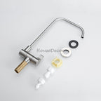 Modern kitchen sink mixer tap swivel spout additional view