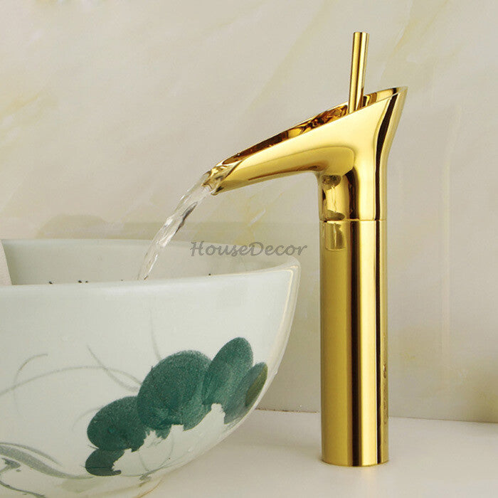 Modern bath shower mixer tap waterfall spout additional view