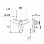 Modern shower head wall mounted design additional view