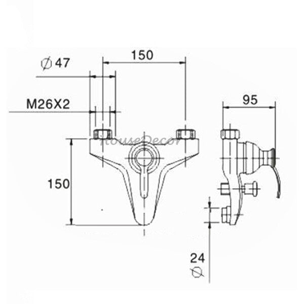 Modern shower head wall mounted design additional view