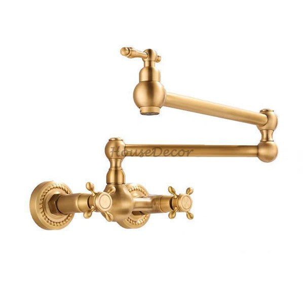 Brass kitchen sink mixer tap swivel spout main view