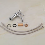 Chrome bath shower mixer tap swivel spout detail view