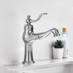 Modern bath shower mixer tap pull out spray detail view
