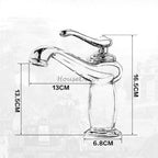 Chrome bath shower mixer tap detailed product view detail view