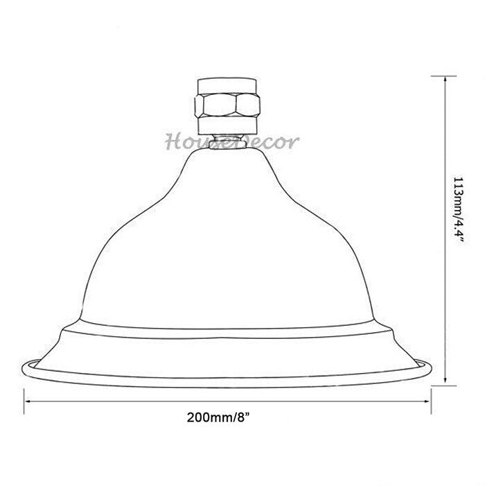 Chrome shower head detailed product view detail view