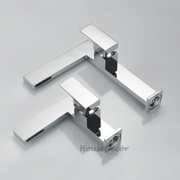 Brass bath shower mixer tap waterfall spout additional view