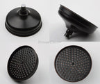 Black Brass shower head detailed product view detail view