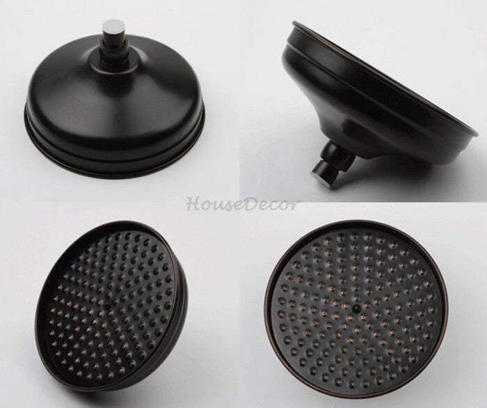 Black Brass shower head detailed product view detail view
