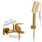 Gold bath shower mixer tap wall mounted design additional view